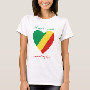 Kongo-Brazzaville Flaggen-Schatz-T - Shirt