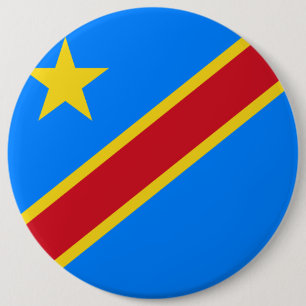 Kongo - Demokratische Republik Kongo-Flagge Button