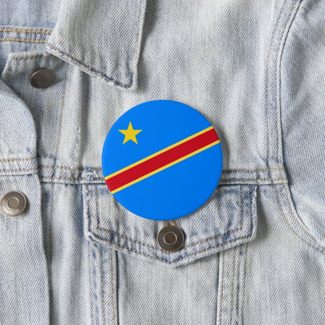 Kongo-Flagge Button (Beispiel)