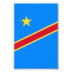 Kongo-Flagge Fotodruck
