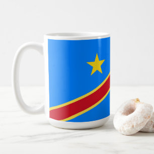 Kongo-Flagge Kaffeetasse