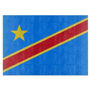 Kongo-Flagge Schneidebrett