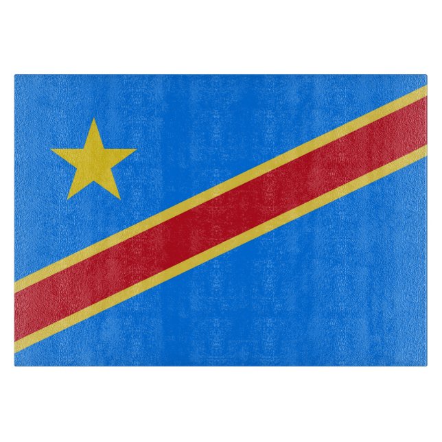 Kongo-Flagge Schneidebrett (Vorderseite)