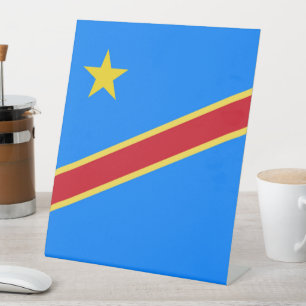 Kongo-Flagge Sockelschild