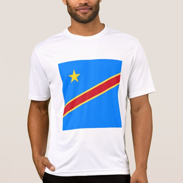 Kongo-Flagge T-Shirt (Vorderseite)