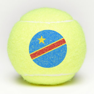 Kongo-Flagge Tennisbälle