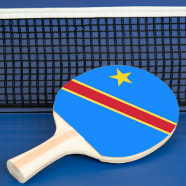 Kongo-Flagge Tischtennis Schläger