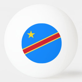 Kongo-Flagge Tischtennisball
