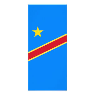 Kongo-Flagge Werbekarte
