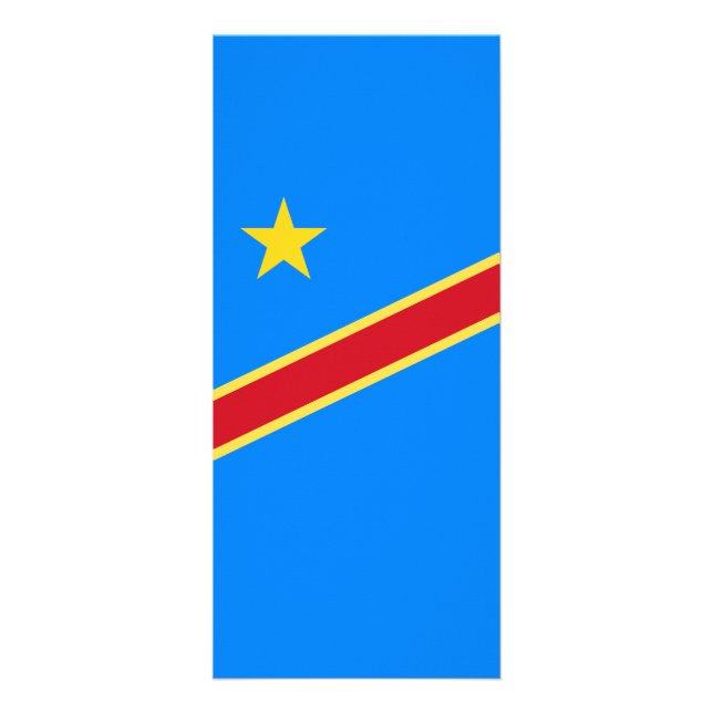 Kongo-Flagge Werbekarte (Vorne)