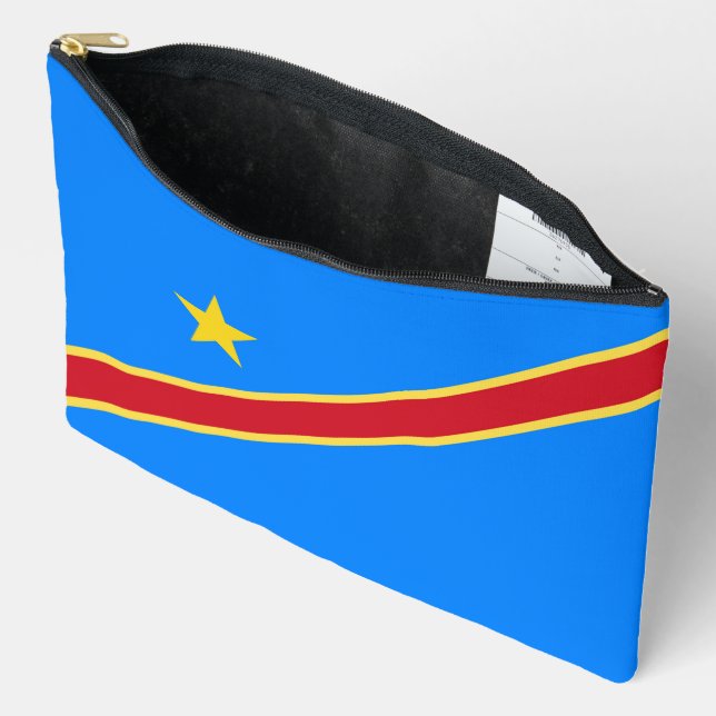 Kongo-Flagge Zubehörtasche (Offen)