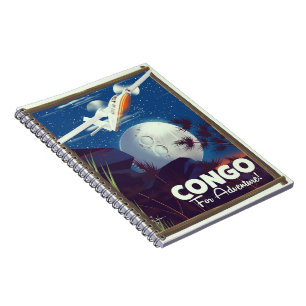 Kongo für Abenteuer! Reiseplakat Notizblock
