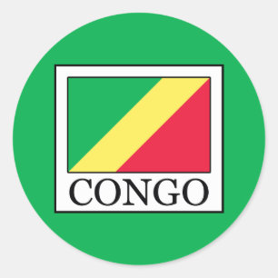 Kongo Runder Aufkleber