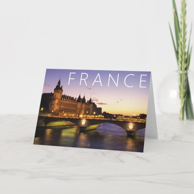 Kongress | Paris, Frankreich | Vielen Dank Dankeskarte (Vorderseite)