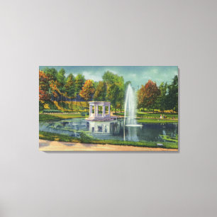 Kongress-Park-Kriegs-Denkmal-Ansicht Leinwanddruck