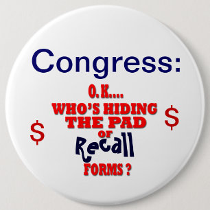 Kongress-Rückruf Button