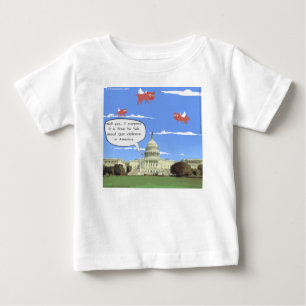 Kongress & Waffengewalt-Diskussion Wenn Schweine f Baby T-shirt
