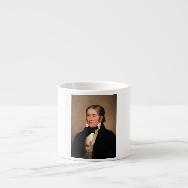 Kongressabgeordnetes Davy Crockett durch Chester Espressotasse (Vorderseite)