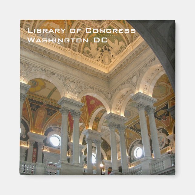 Kongressbibliothek Magnet (Vorne)