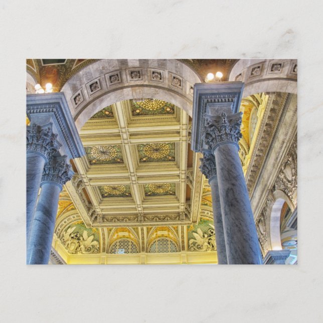 Kongressbibliothek Postkarte (Vorderseite)
