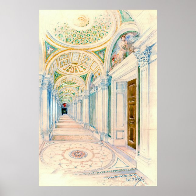 Kongressbibliothek Washington DC 1897 Poster (Vorne)