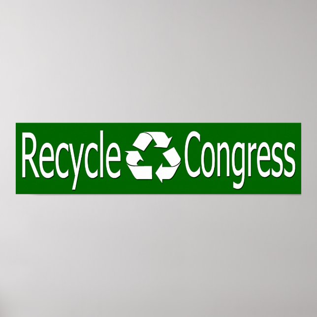 Kongresspopster gerecycelt poster (Vorne)