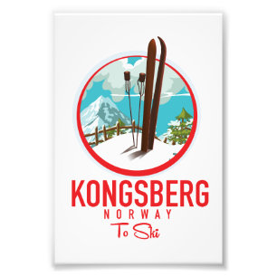 Kongsberg Norwegen Skiglogologo Fotodruck