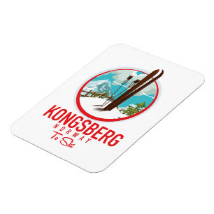 Kongsberg Norwegen Skiglogologo Magnet