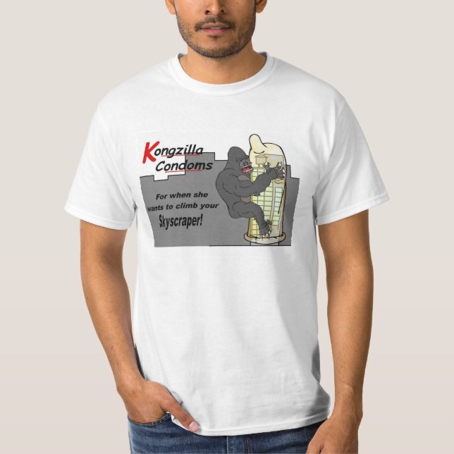Kongzilla Kondome T-Shirt (Vorderseite)