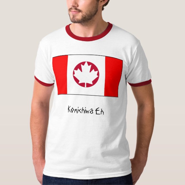 Konichiwa wie T-Shirt (Vorderseite)