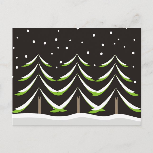 Koniferen im Westen Postkarte (Vorderseite)