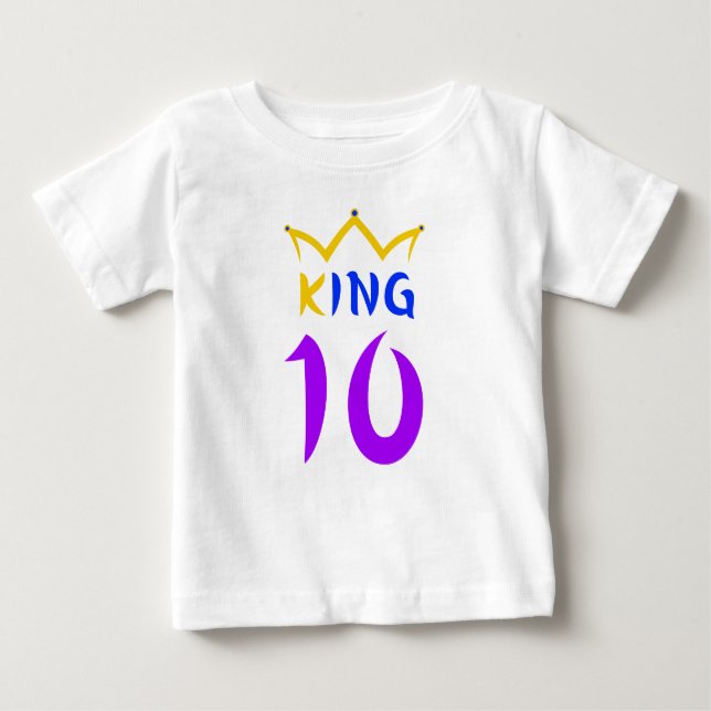 König 10 baby t-shirt (Vorderseite)