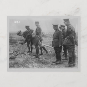König Albert auf dem Schlachtfeld Weltkrieg 1 Postkarte