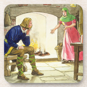 König Alfred (849-99) die Kuchen, 'vom Blick Getränkeuntersetzer