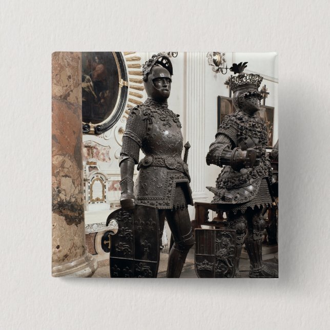 König Arthur, Statue vom Grab von Maximilian Button (Vorderseite)
