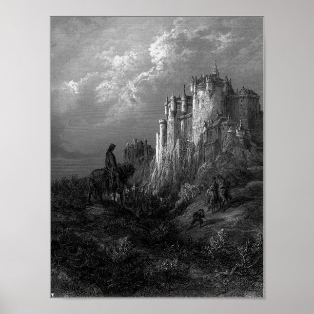 König Arthur und Camelot von Gustave Doré von 1868 Poster (Vorne)