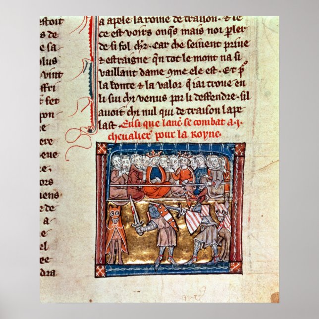 König Arthur und Guinevere sehen einen Poster (Vorne)