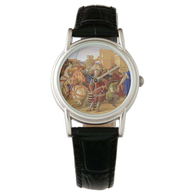 König Arthur und Ritter des Runden Tisches Armbanduhr (Vorderseite)