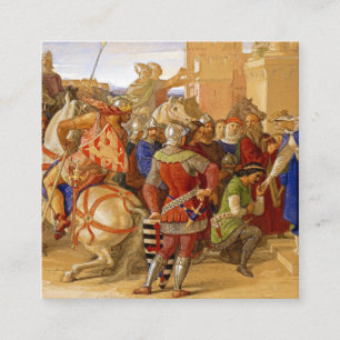 König Arthur und Ritter des Runden Tisches Begleitkarte