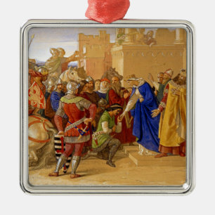 König Arthur und Ritter des Runden Tisches Ornament Aus Metall