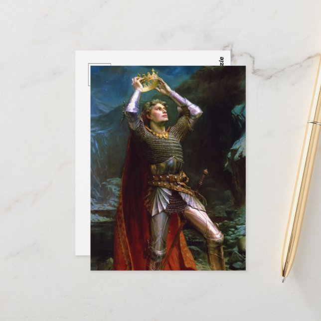 König Arthur von Charles Ernest Butler Postkarte (Vorderseite/Rückseite Beispiel)