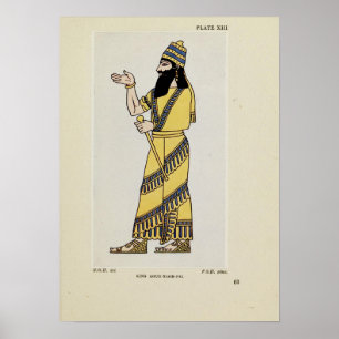 König Assur-Nasir-Pal Altassyrische Kostüm Poster