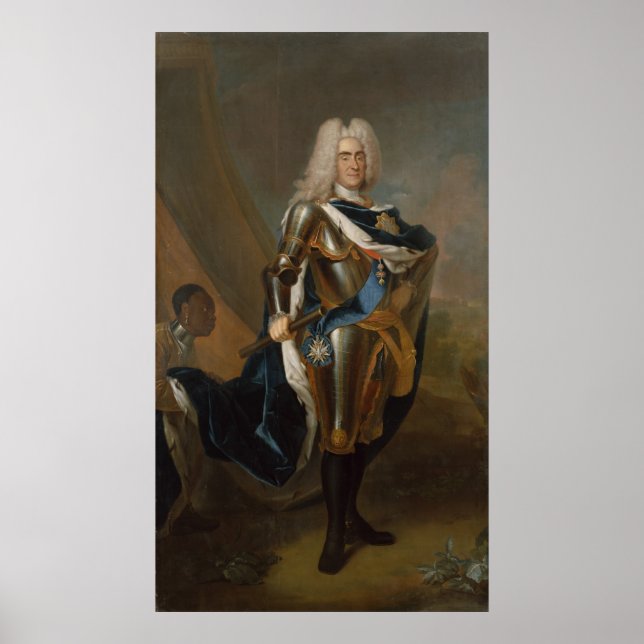 König Augustus II. von Polen, vor 1730 Poster (Vorne)
