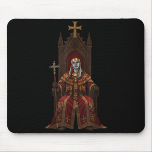 König Baldwin Iv Blumige Maske Mittelalterliche Ku Mousepad