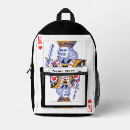 König Bedruckter Rucksack