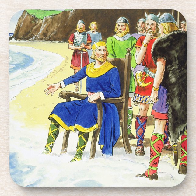 König Canute (c.995-1035) 'von den Blicken in die Untersetzer (Vorderseite)