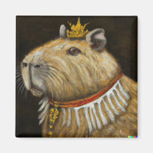 KÖNIG CAPYBARA MAGNET- LUSTIGES CAPYBARA GESCHENK  MAGNET