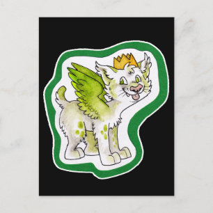 König Cat Postkarte