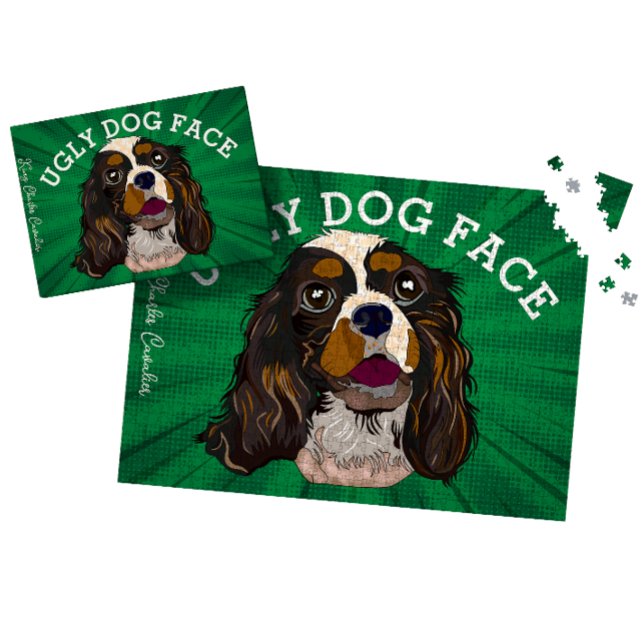 König Charles Cavalier hässlicher Hund 1000 Stück Puzzle (Von Creator hochgeladen)