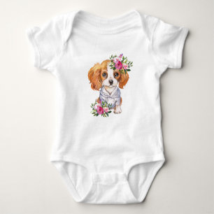 König Charles Cavalier Welpe Baby Bodysuit Strampler